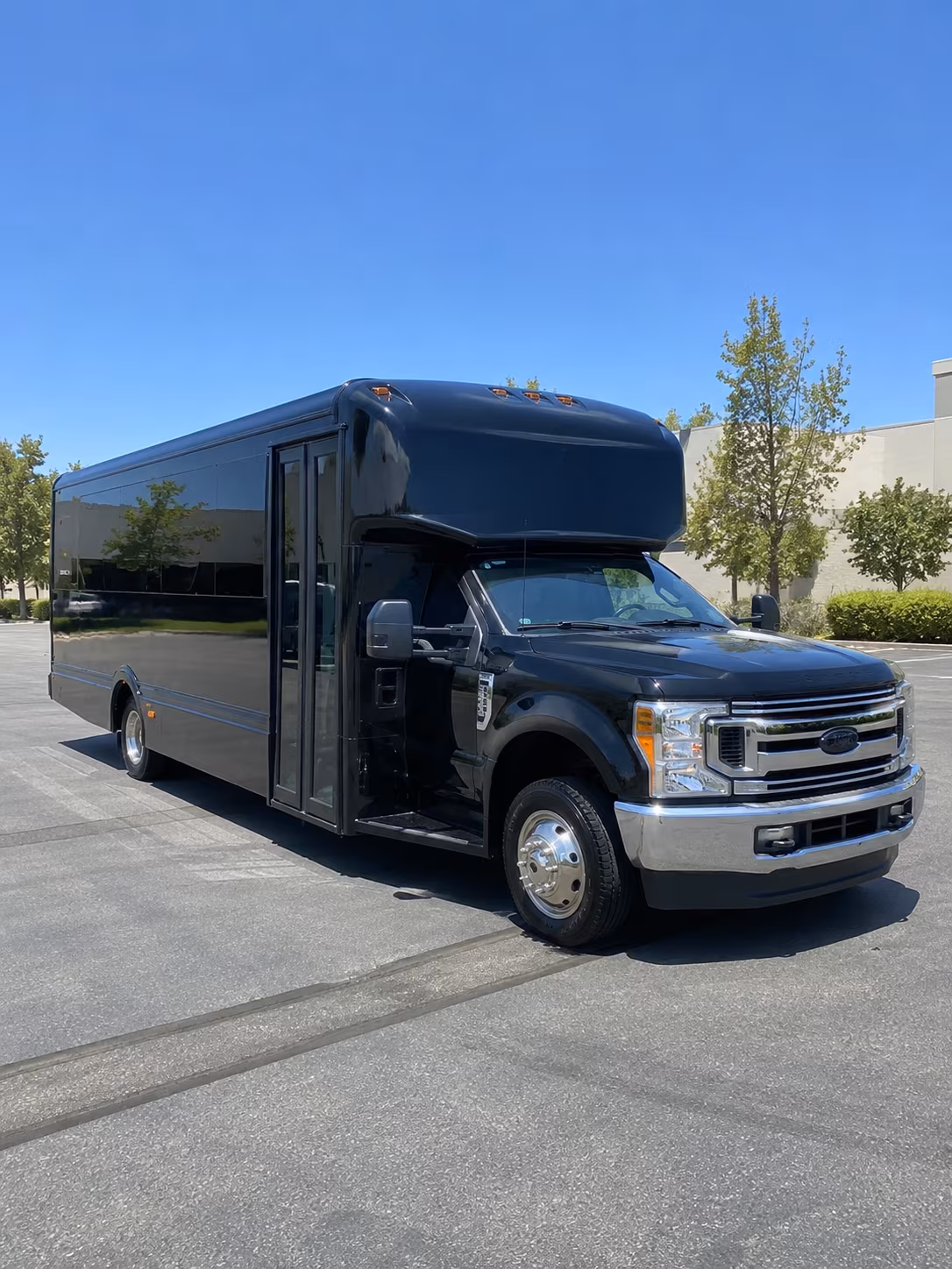 Interior of a party bus rental serving Portland