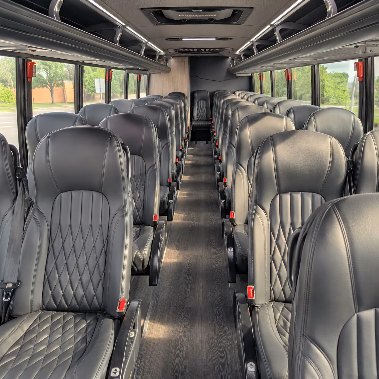 Portland Airport Shuttle & Transportation party bus interior
