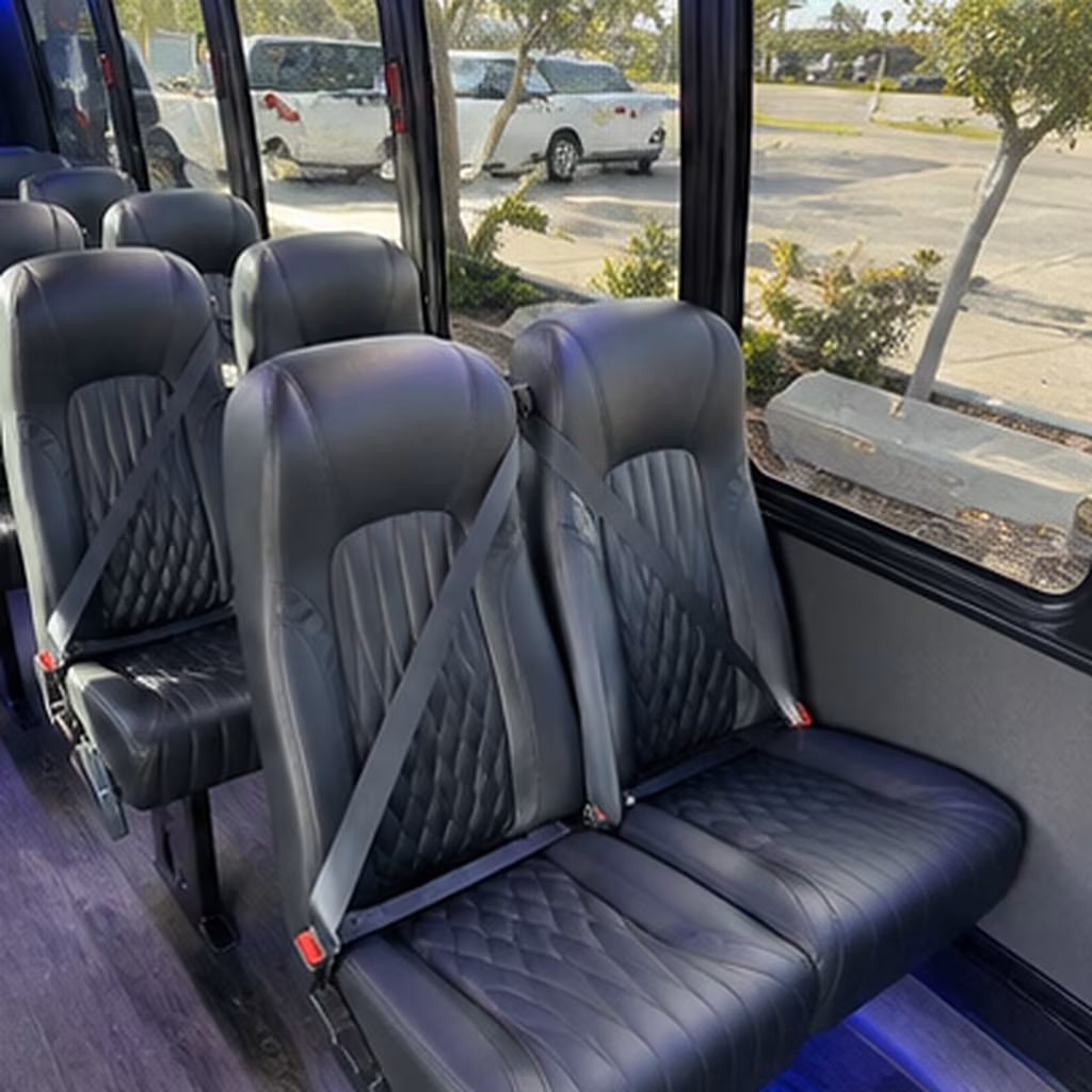 Portland Corporate Transportation party bus interior