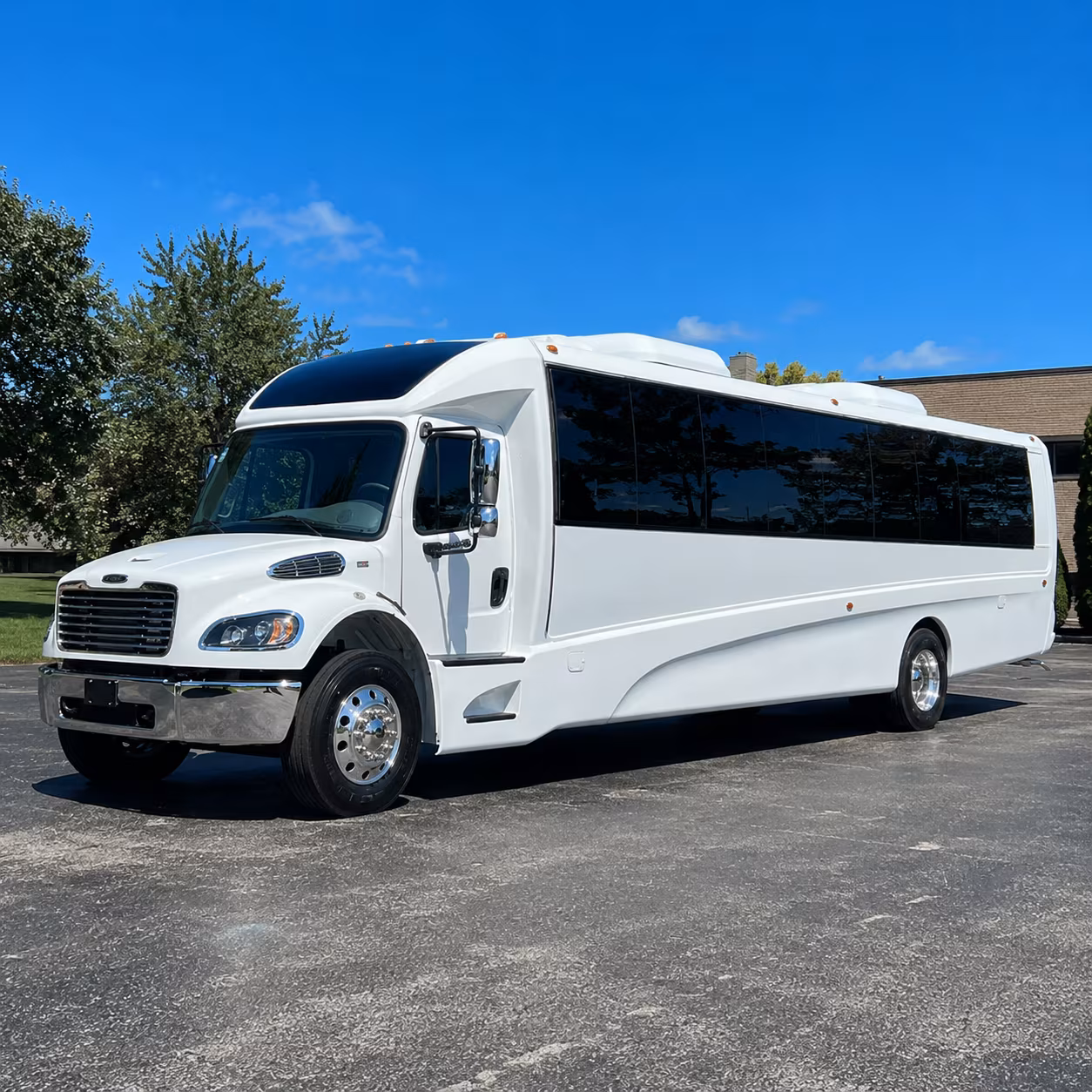 Portland School Event Transportation party bus exterior