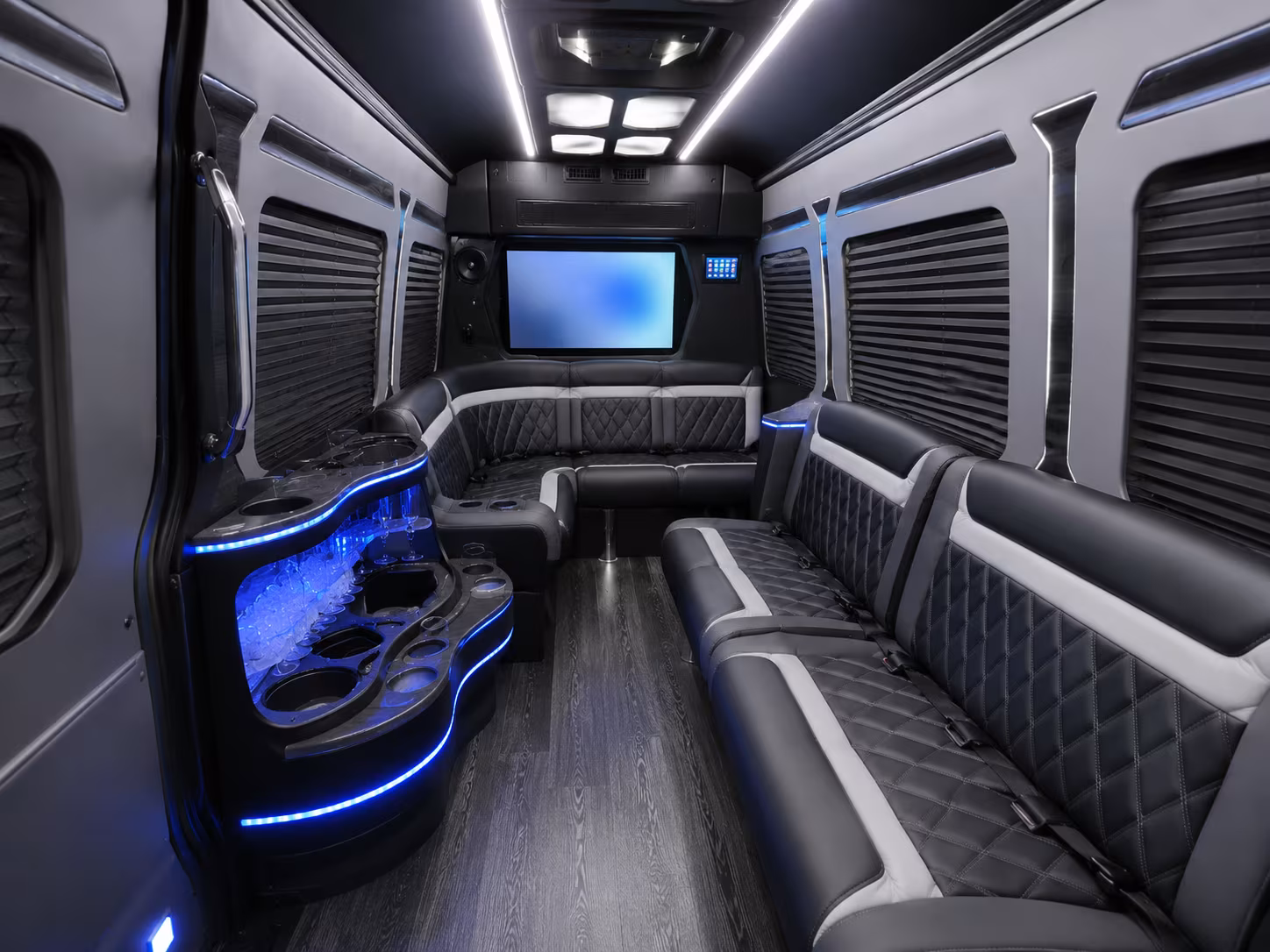 Portland School Event Transportation party bus exterior